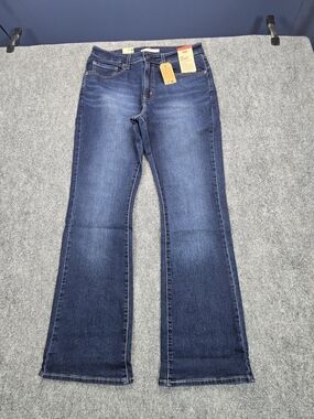 Levi's 725 High Rise Bootcut Jeans Womens 31x30 NWT Dark Wash Stretch Denim